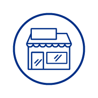Graphic of retail store exterior